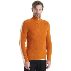 Icebreaker Lodge Merino Half Zip Sweater Oranje XL Man