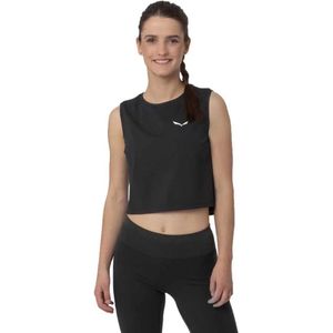 Salewa - Pedroc Dry Resp - Mouwloos T-shirt - Zwart - Ademend, Stretch, Hybride Constructie