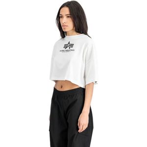 Alpha Industries - Basic T Cropped PP - Korte Mouw Top - Zwart