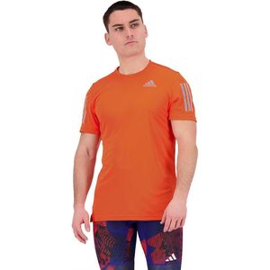 Adidas Own The Run Short Sleeve T-shirt Oranje L / Regular Man