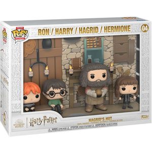 Funko Harry Potter Pop Moments Deluxe Vinyl Figures 4pack Hagrid´s Hut 9 Cm Minifigure Refurbished Goud