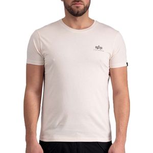 Alpha Industries Backprint Short Sleeve T-shirt Beige S Man