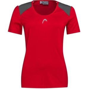 Head Racket Club 22 Short Sleeve T-shirt Rood M Vrouw