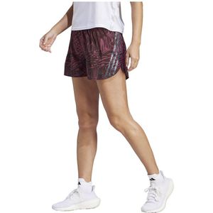 Adidas 3 Stripes Aop 4´´ Shorts Roze L Vrouw
