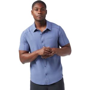 Smartwool - Everyday Button Down - Overhemd - Blauw - Korte Mouwen - L