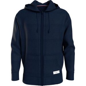 Tommy Hilfiger Established Throughs Full Zip Sweater Blauw XL Man