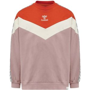 Hummel - hmlALVILDA - Sweatshirt - Katoen - Hoogwaardige Kraag - Chevron Ontwerp
