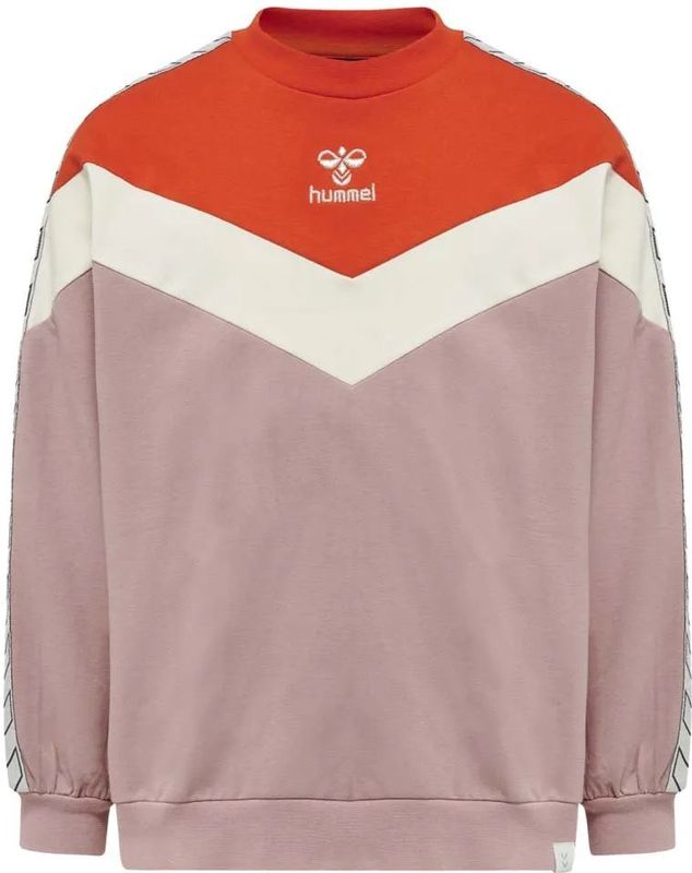 Hummel - hmlALVILDA - Sweatshirt - Katoen - Hoogwaardige Kraag - Chevron Ontwerp