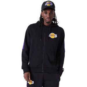 New Era Nba Fz Panel Detail Los Angeles Lakers Hoodie Zwart XL Man