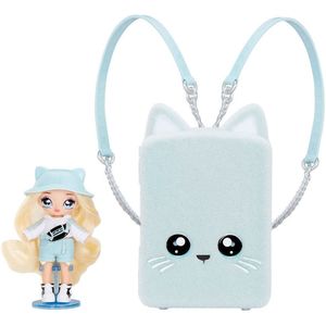 Na Na Na Surprise Mini Backpack Khloe Kitty Doll Grijs