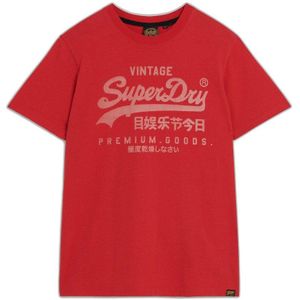 Superdry Classic Vintage Logo Heritage Short Sleeve T-shirt Rood L Man