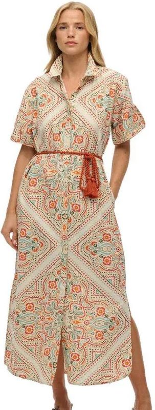 Superdry - Bedrukte Lange Jurk - Dierenprint