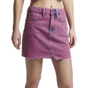Superdry Vintage Denim Mini Skirt Roze 28 Vrouw