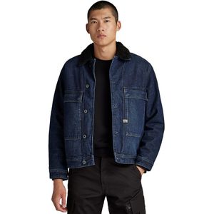 G-star Utility Flap Pocket Sherpa Denim Jacket Blauw XS Man