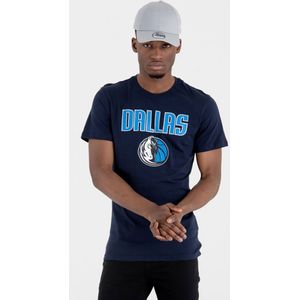 New Era Nba Regular Dallas Maverick Short Sleeve T-shirt Blauw M Man