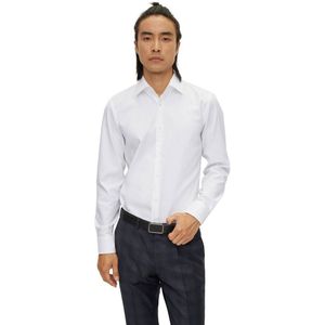Boss H-hank Kent Slim Fit Long Sleeve Shirt Wit 40 / Long Man