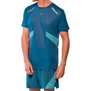 Mizuno - DryAeroFlow T-shirt - Lichtgewicht - Zwart - Vochtafvoerende Stof