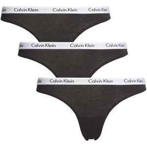 Calvin Klein Underwear Thong 3 Units Zwart L Vrouw