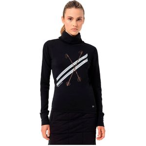 Super.natural - Kryssede Ski - Sweatshirt - Dames - Merinowol - Slim Fit