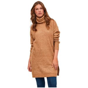 Vila Cilia 14074330 Roll Neck Sweater Bruin XL Vrouw