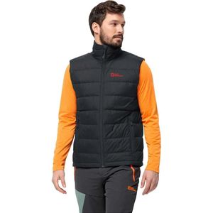 Jack Wolfskin - Ather Donsjack - Donsvest - Zwart - 100% Recycled Materiaal