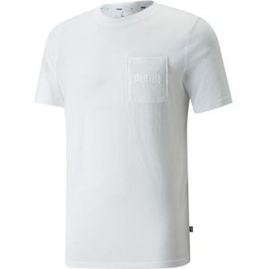 Puma Modern Basics Pocket Short Sleeve T-shirt Wit L Man