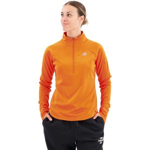 New Balance Nb Heat Grid Sweatshirt Met Halve Rits