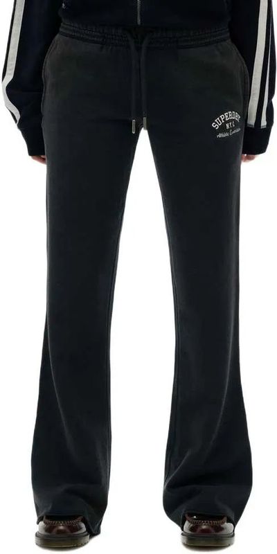 Vrouwelijke geborduurde flare joggingbroek Superdry Athletic