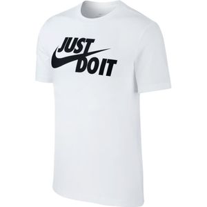 Nike Sportswear Just Do It Swoosh Short Sleeve T-shirt Wit XS / Regular Man