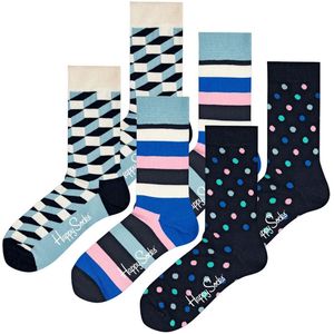 Happy Socks Filled Optic Lange Sokken 6 Paren