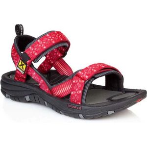 Source - Gobi Tribal Red - Sandalen - Rood - A.R.T. Grip™ Rubber