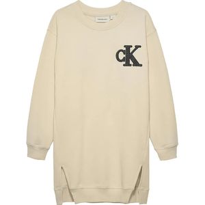 Calvin Klein Towling Monogram Terry Lang Mouw Jurk