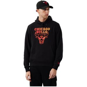 New Era Nba Neon Fade Chicago Bulls Hoodie Zwart XL Man