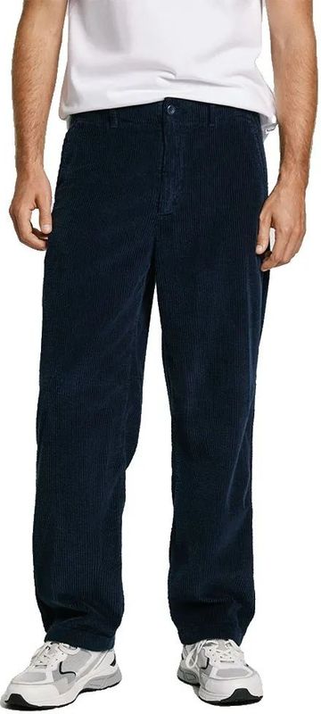 Pepe Jeansvoor mannen. PM211762 Relaxte Corduroy marine chino broek (28), Casual, Katoen, Marineblauw
