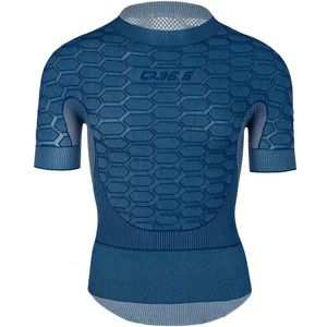 Q36.5 Korte Mouwen Basislaag - Gebreid - Zwart - Naadloze Technologie