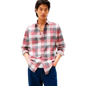 Tommy Hilfiger Corduroy Check Regular Fit Overhemd Met Lange Mouwen