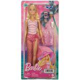 Barbie Beach Day Doll Roze