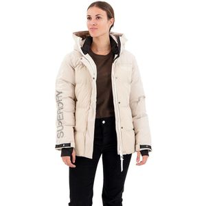 Superdry City Padded Hooded Wind Parka Grijs L Vrouw