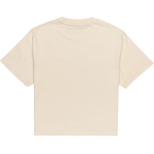 Element Velvet Short Sleeve T-shirt Beige L Vrouw