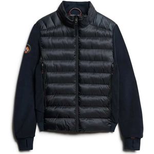 Superdry - M5012044A - Hybride Bomberjack - Zwart - Gerecycled Polyester