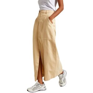 Pepe Jeans Shelby Long Skirt Beige XS Vrouw