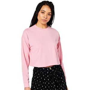 Superdry Vintage Crop Long Sleeve T-shirt Roze S Vrouw