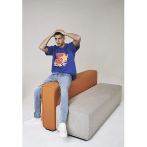 Starter Heren Tshirt- Starter Colored Logo Blauw