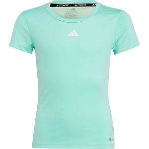 Adidas Tf Short Sleeve T-shirt Groen 7-8 Years Meisje