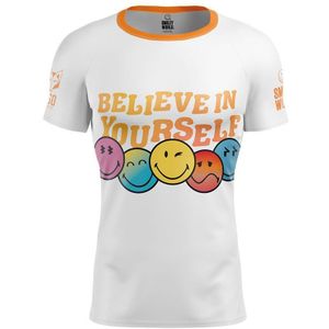 Otso Smileyworld Believe Short Sleeve T-shirt Wit XL Man