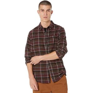 Hurley Portland Organic Long Sleeve Shirt Bruin L Man