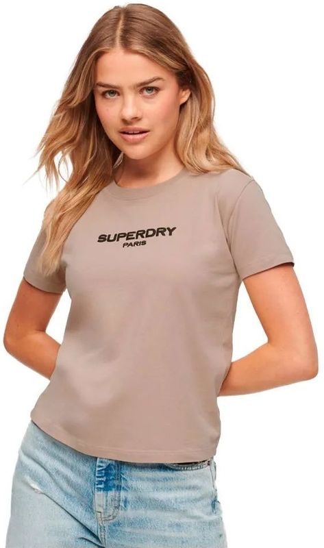 Superdry - Sport Luxe Graphic Fitted T-shirt - Korte Mouwen