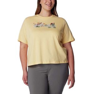 Columbia North Cascades™ Short Sleeve T-shirt Geel L Vrouw