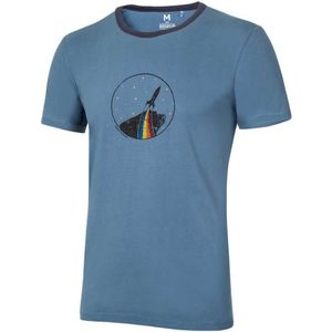 Ocun Classic Organic Rainbow Rocket Short Sleeve T-shirt Blauw XL Man