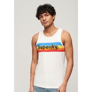 Superdry Cali Logo Vest Wit S Man